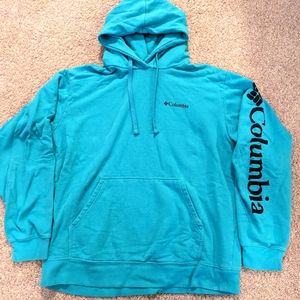 Men's Columbia Hoodie Teal Sz. L
